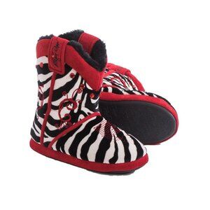 M&F Western Kids Girl's Sequin Boot Slippers Zebra M (US 1-2Youth)
